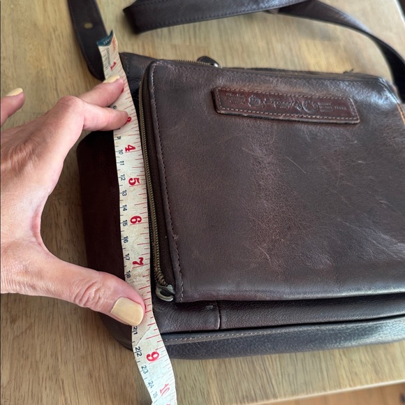 Fossil Vintage 75082 Dark Brown Soft Leather Crossbody Bag - Picture 13 of 15